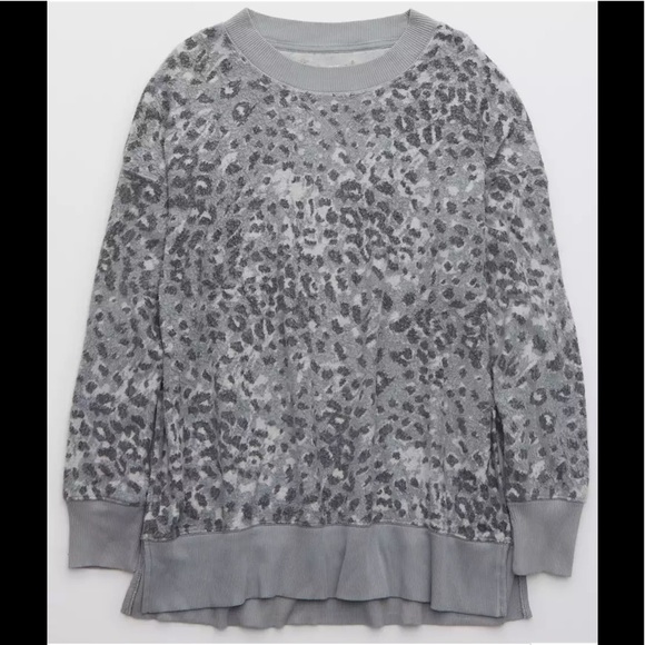 Aerie Cozy Good Vibes Oversized Sweatshirt NWT - Picture 4 of 10